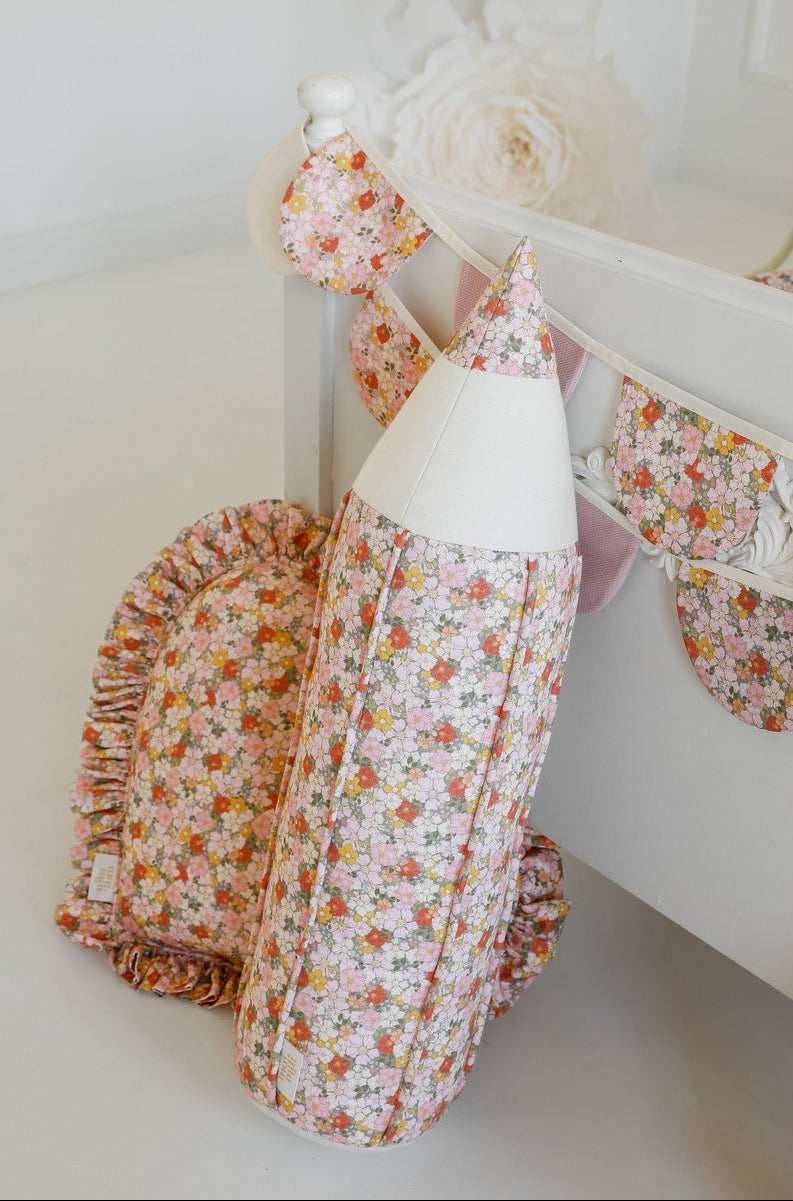 Cuscino di cotone "Pastello Green Garden"