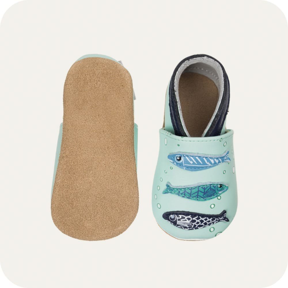 Pantofole in pelle "Sardine"