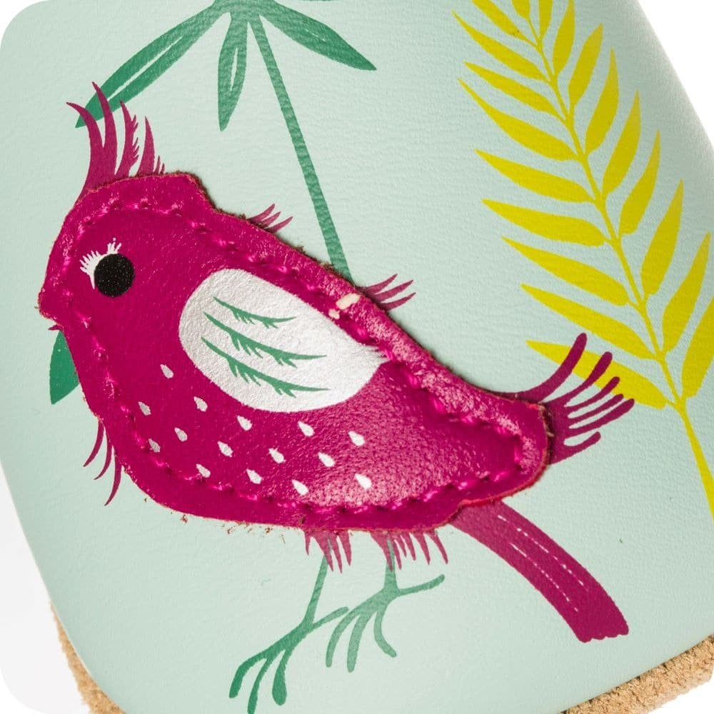 Pantofole in pelle "Tropical"