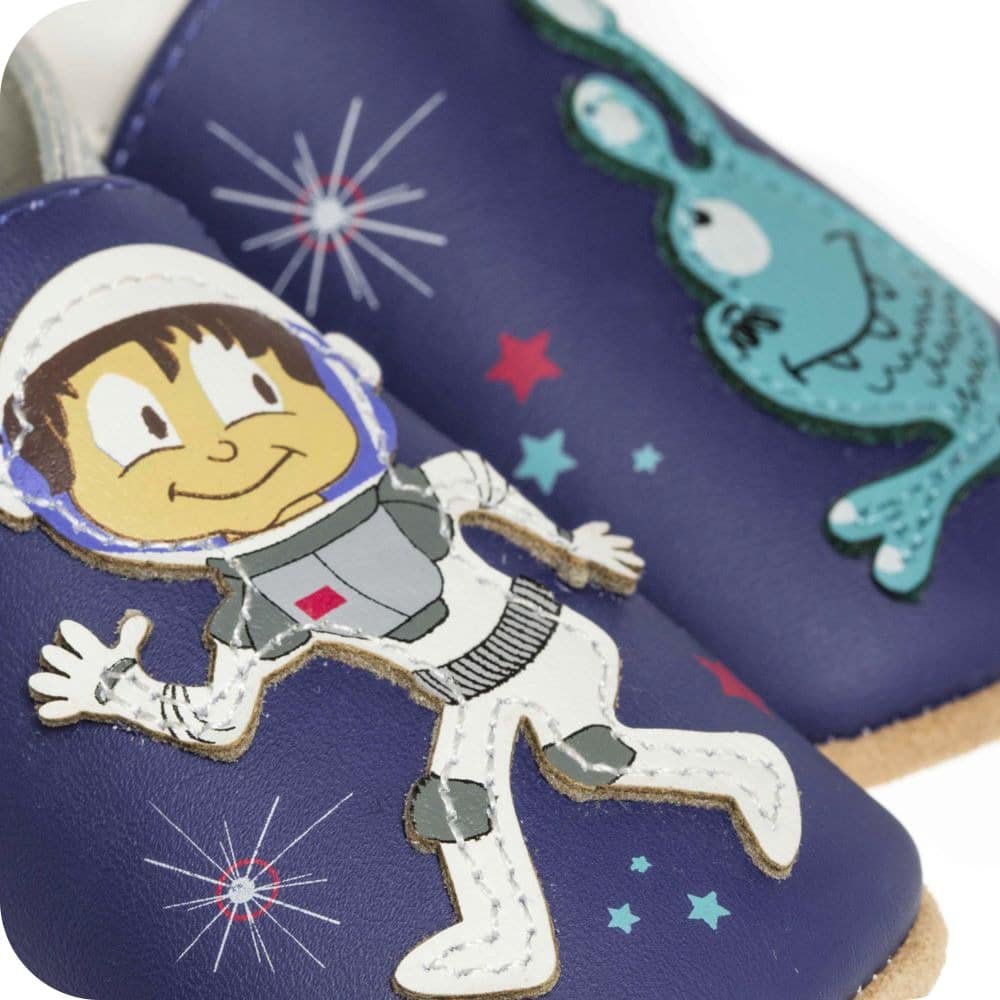 Pantofole in pelle "Spazio"