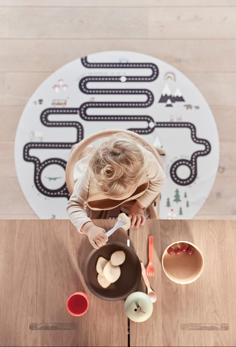 Tazza in Silicone con Cannuccia "Mela Verde"