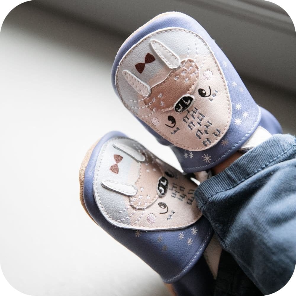 Pantofole in pelle "Tricheco"