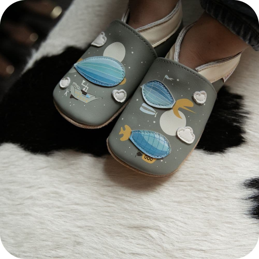 Pantofole in pelle "Dirigibile"