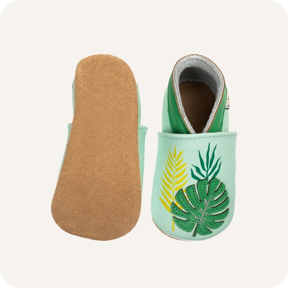 Pantofole in pelle "Tropical"