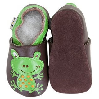 Pantofole in pelle "Ranocchio"