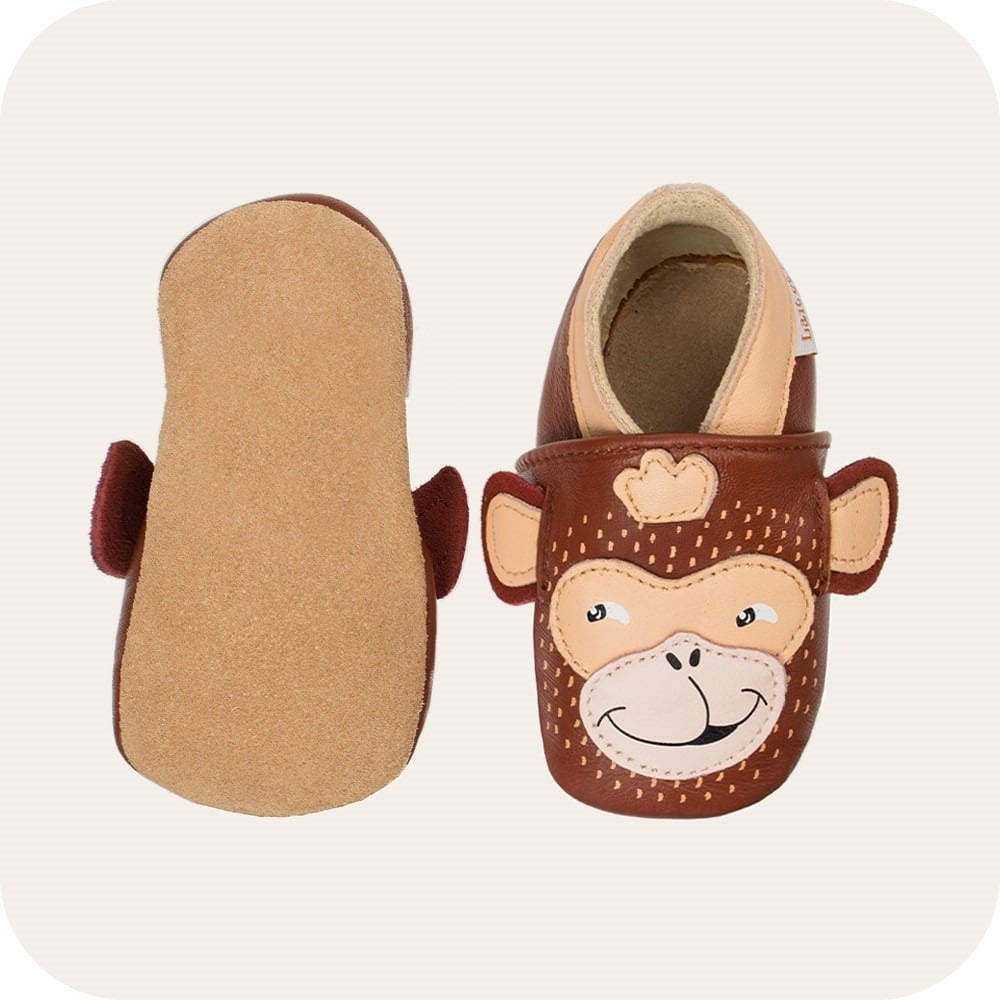 Pantofole in pelle "Scimmietta"