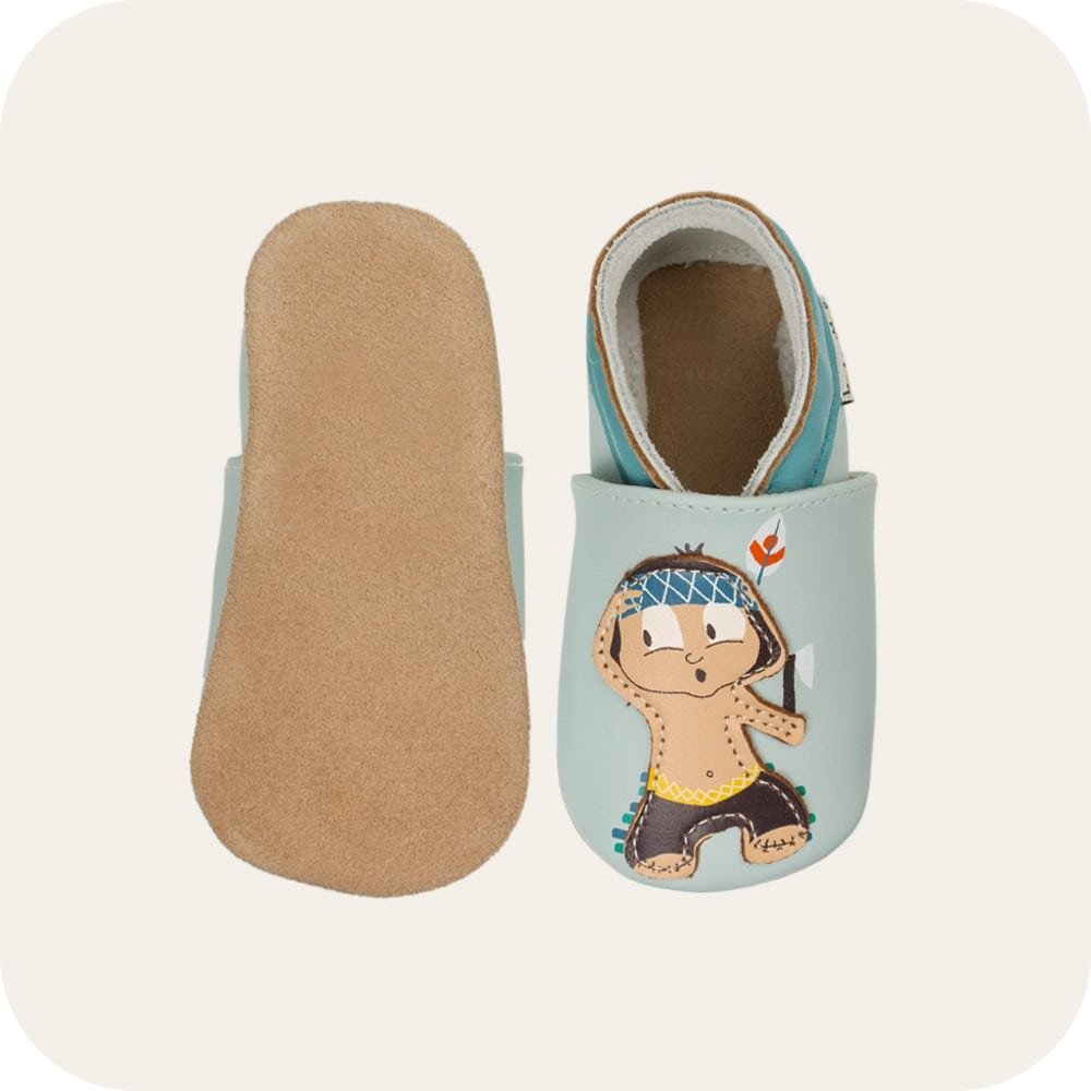 Pantofole in pelle "Indiani"