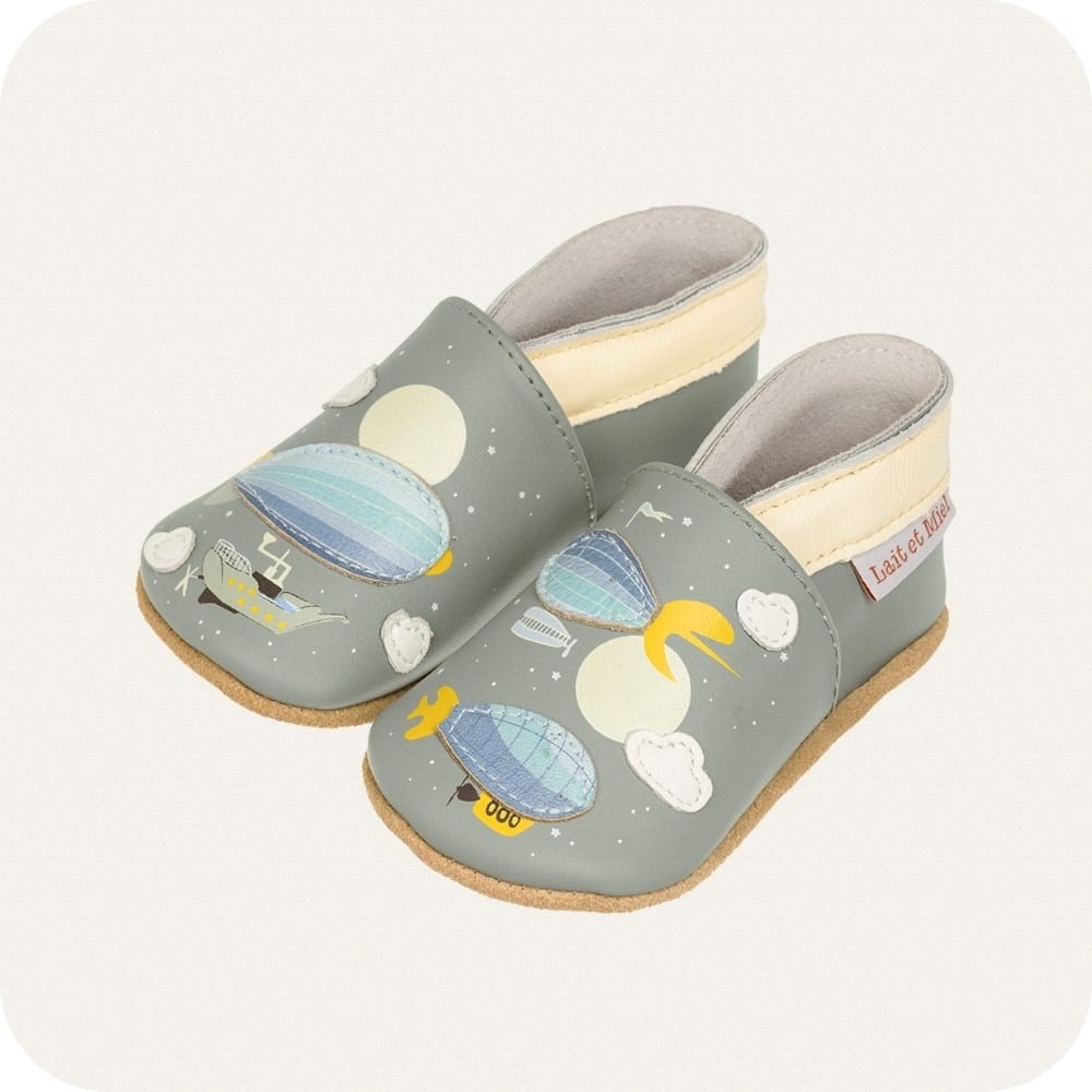 Pantofole in pelle "Dirigibile"