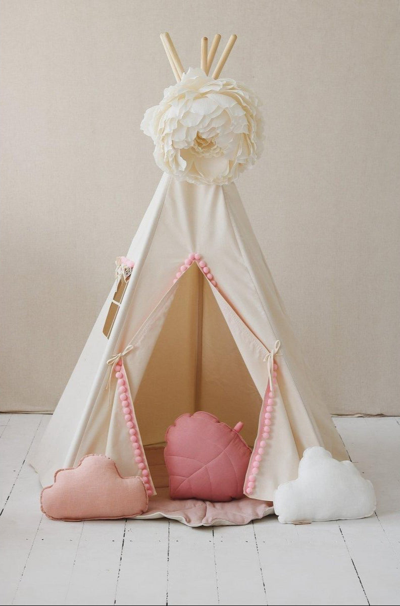 Tenda Teepee "Fluffy Pompoms"