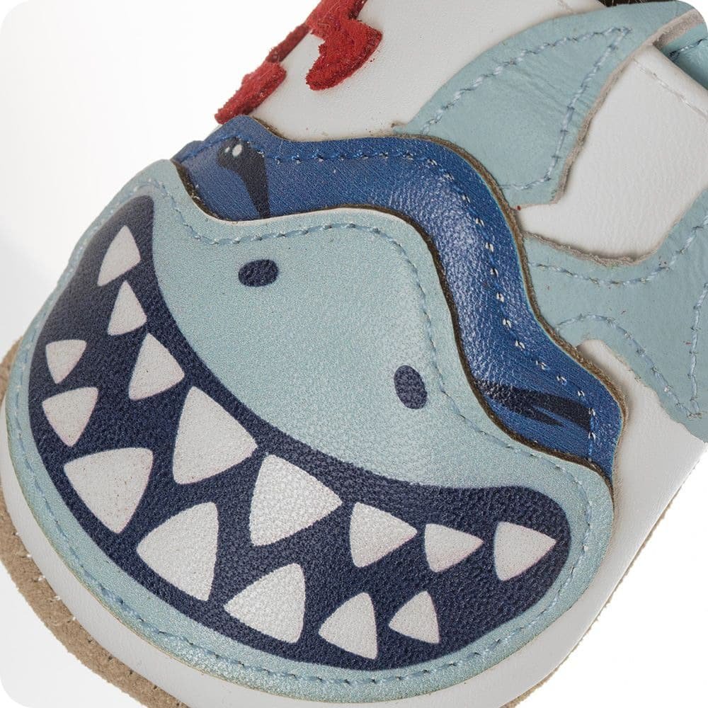 Pantofole in pelle "Shark"