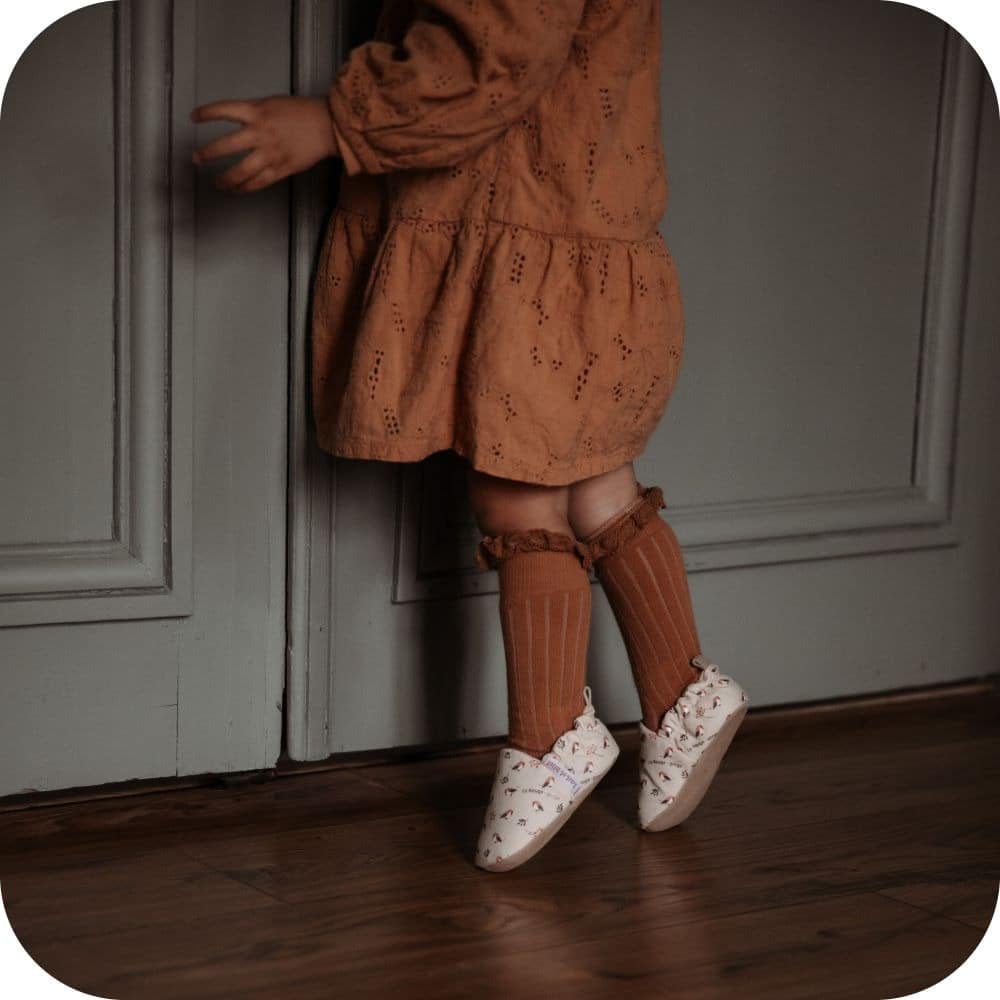 Pantofole in cotone "Pettirosso"