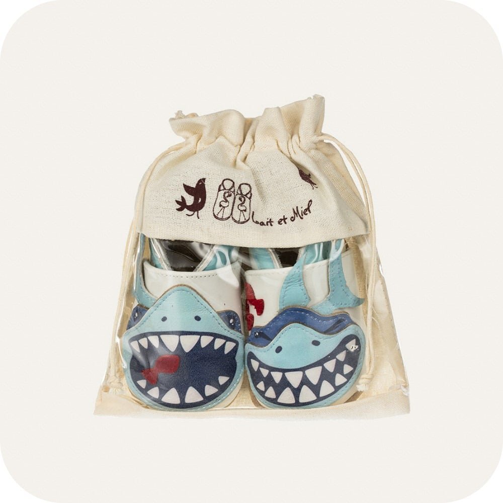 Pantofole in pelle "Shark"