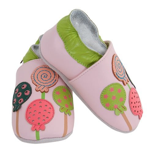 Pantofole in pelle "Lollipop"