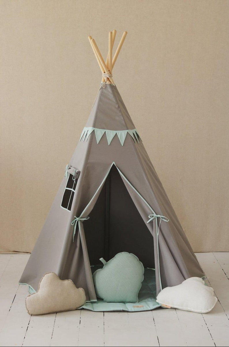 Tenda Teepee "Mint Love"