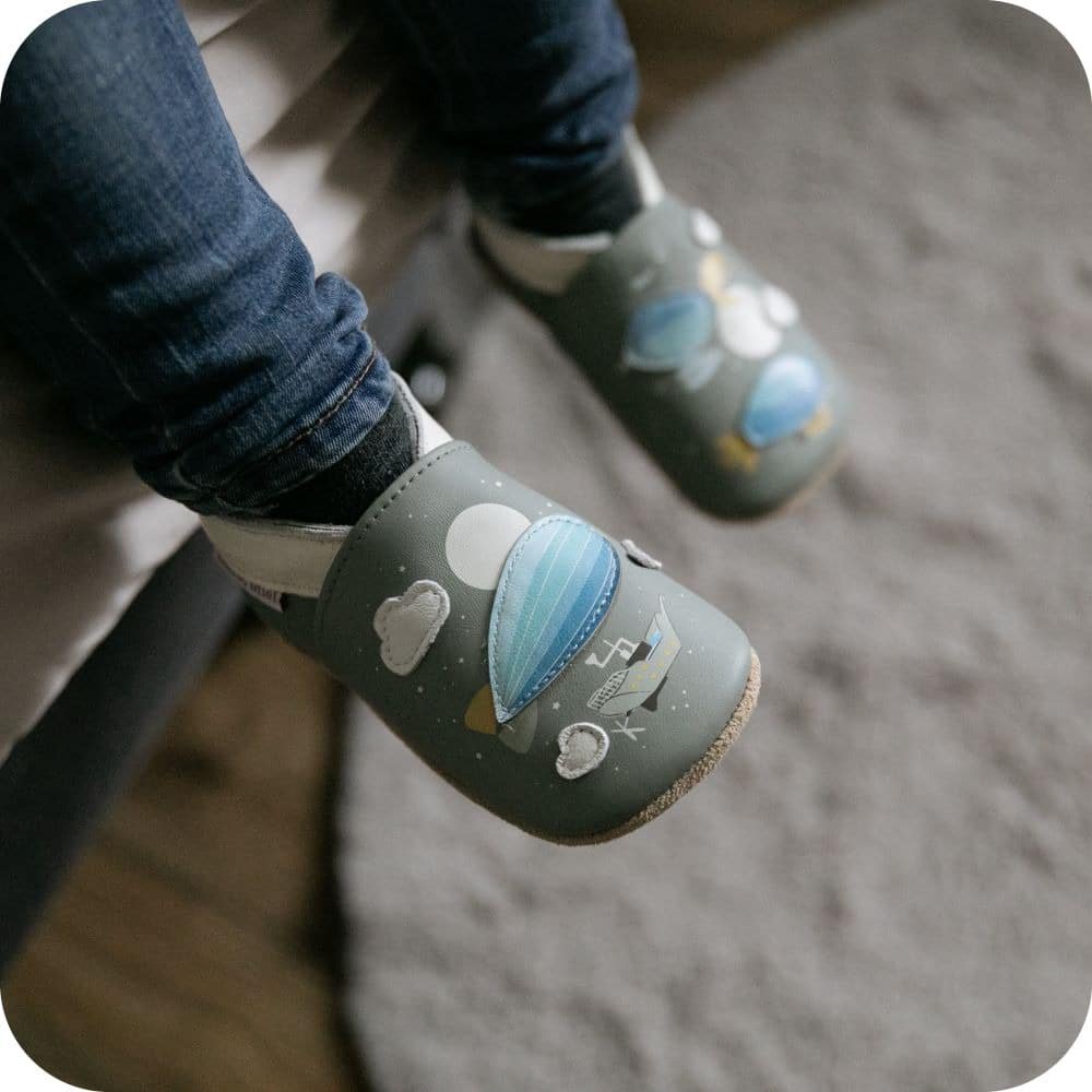 Pantofole in pelle "Dirigibile"