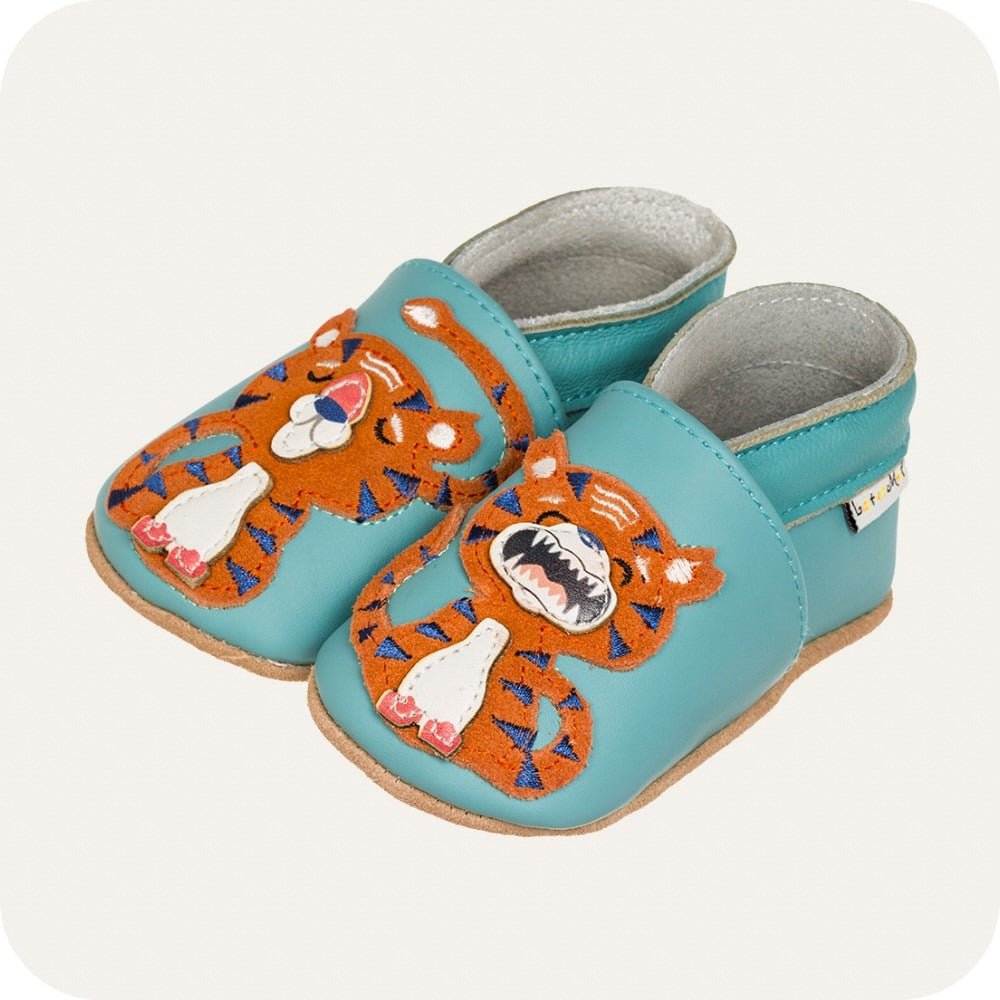Pantofole in pelle "Tigro"