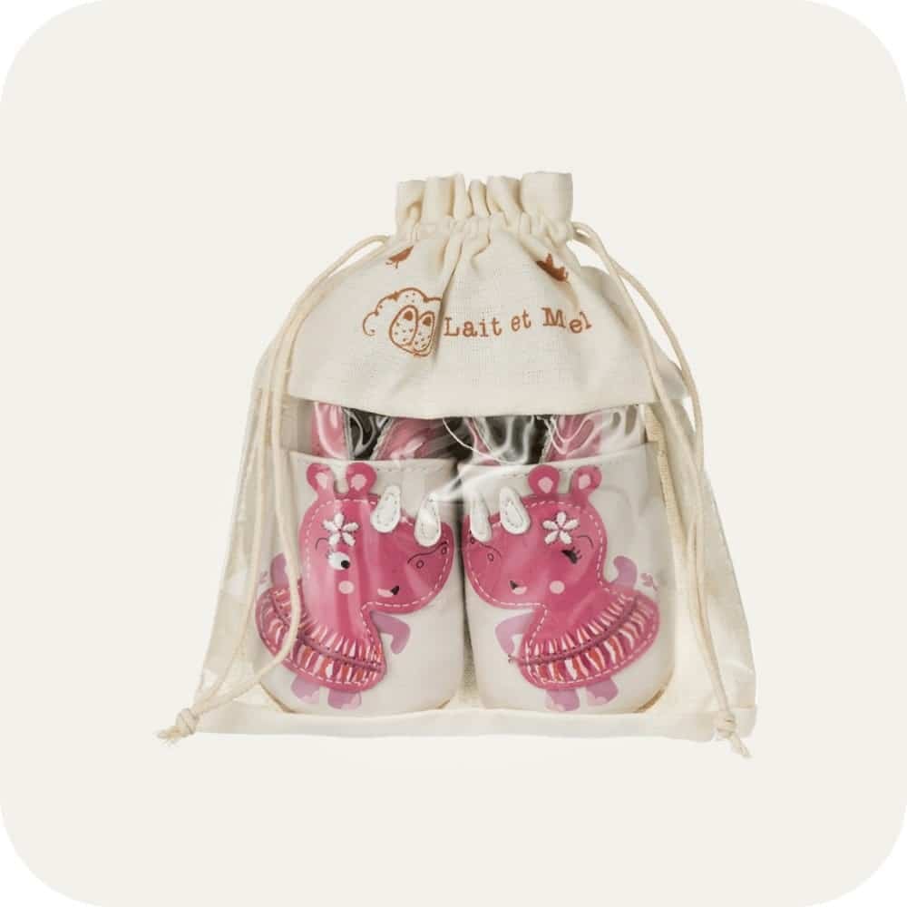 Pantofole da bambino in pelle "Rinoceronte Danzante"