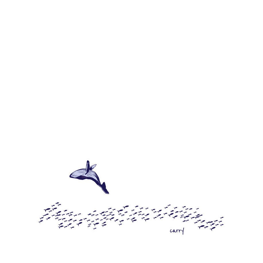 Borraccia in Vetro "Balena" 0,4 l