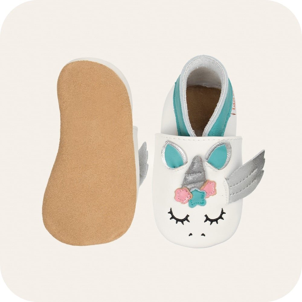 Pantofole in pelle "Unicorno"