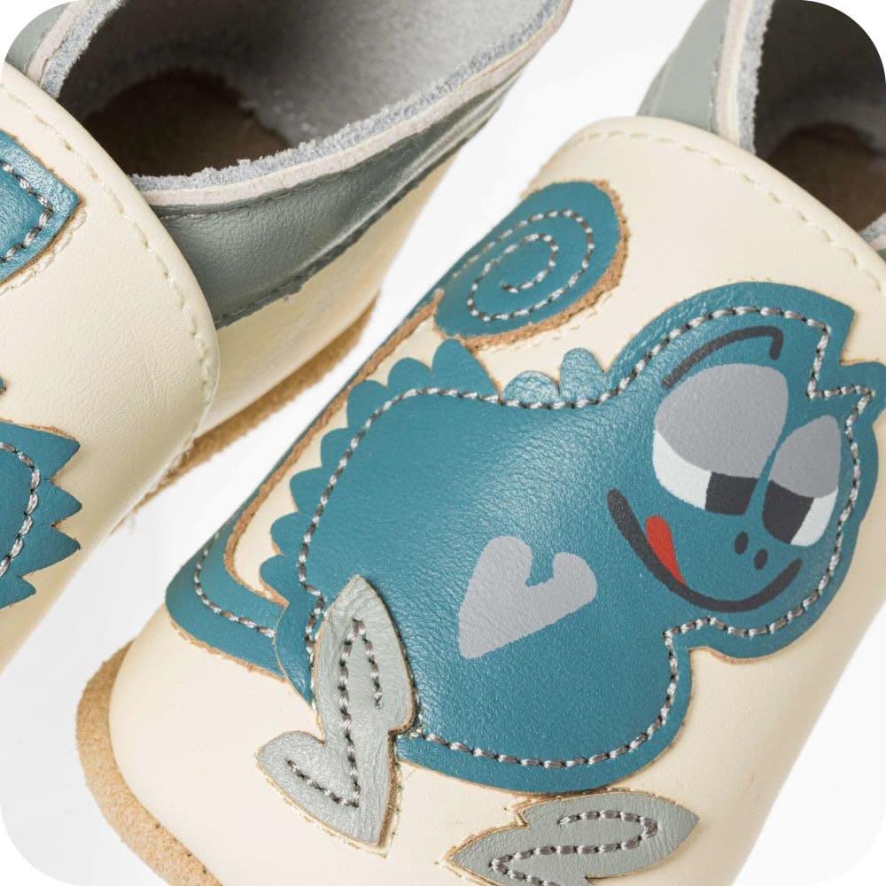Pantofole in pelle "Camaleonte"