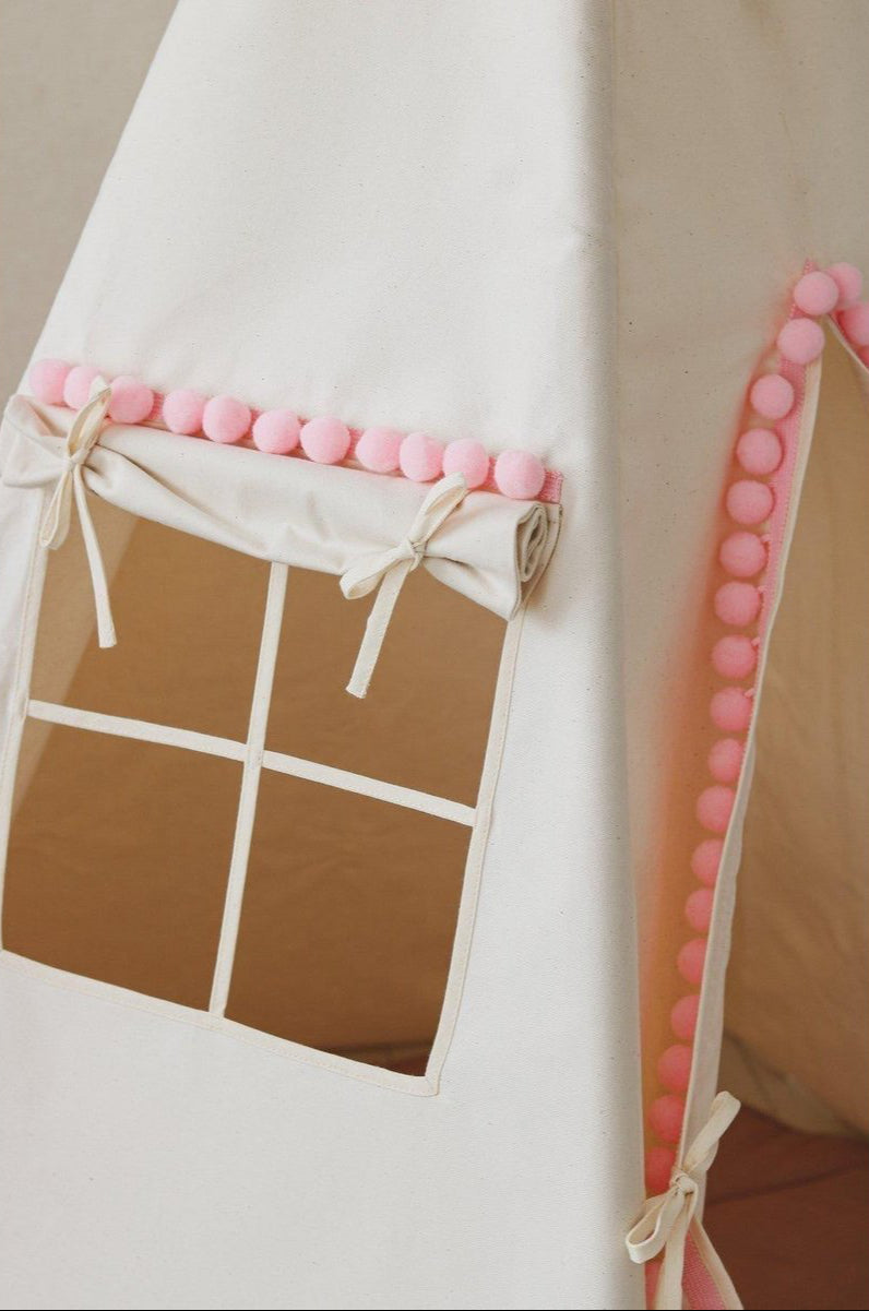 Tenda Teepee "Fluffy Pompoms"