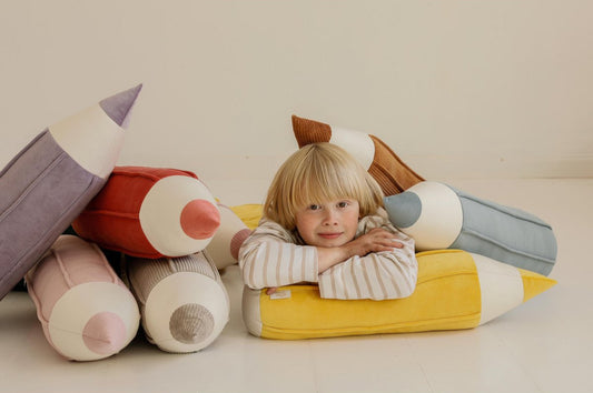 Cuscino in velluto "Pastello Giallo"