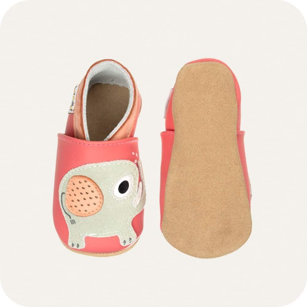 Pantofole in pelle "Elefante"