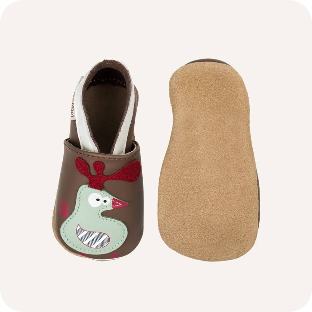 Pantofole in pelle "Fattoria"
