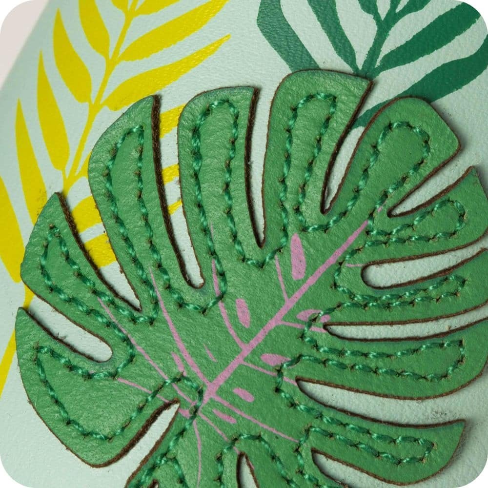 Pantofole in pelle "Tropical"