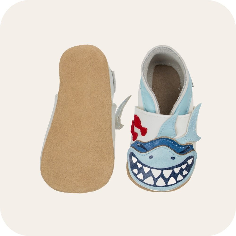 Pantofole in pelle "Shark"