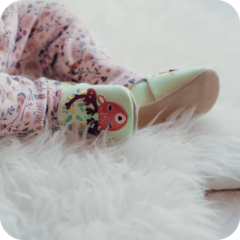 Pantofole in pelle "Cerbiatto"