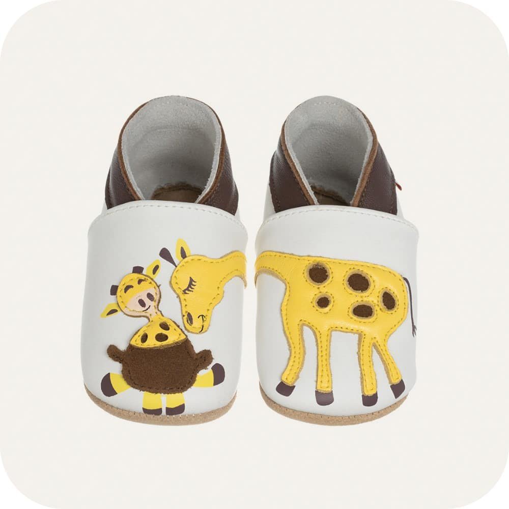 Pantofole in pelle "Mamma Giraffa"
