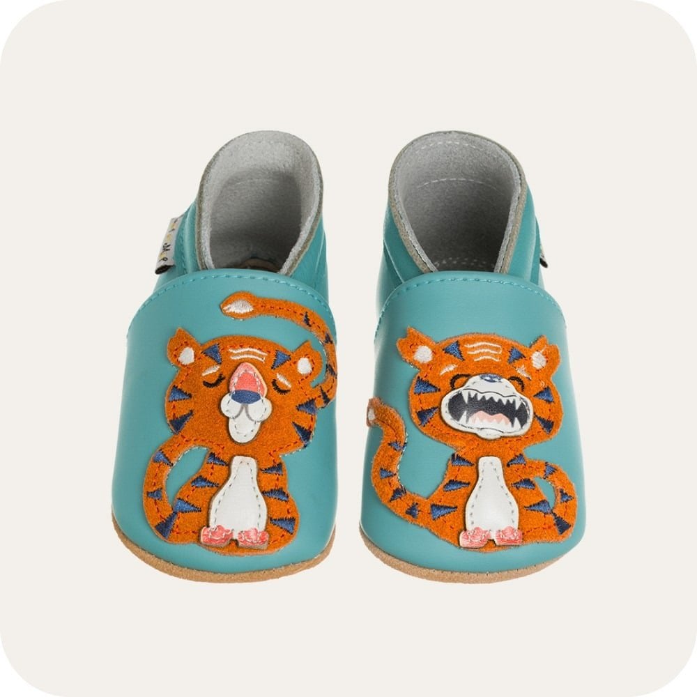 Pantofole in pelle "Tigro"