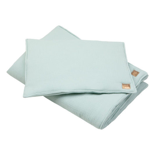 Set Copertina in mussola "Menta" 95x65