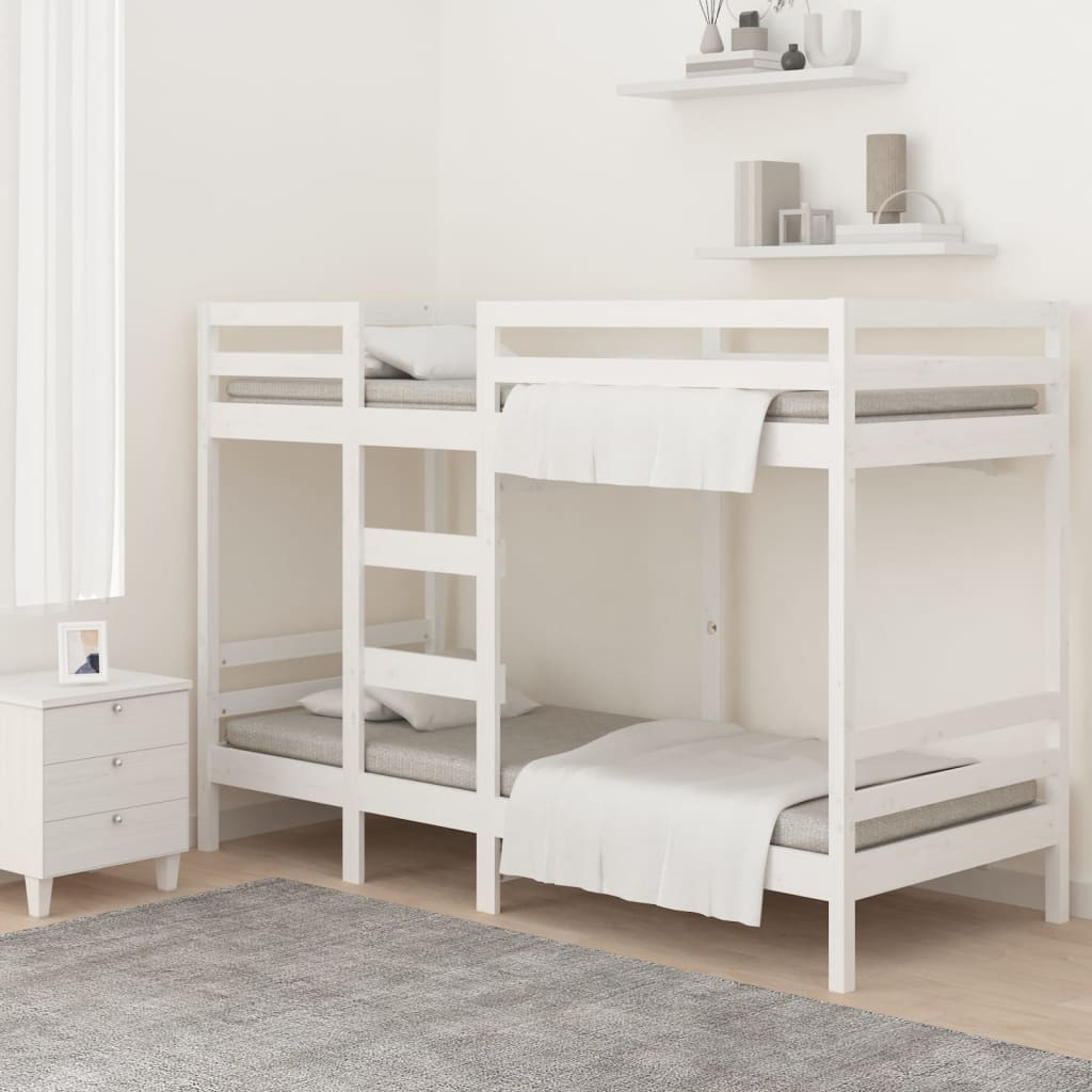 Letto A Castello In Legno Massello Di Pino