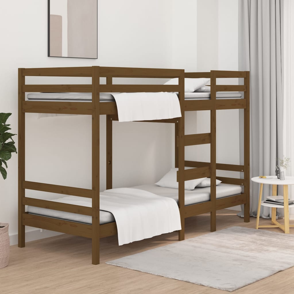 Letto A Castello In Legno Massello Di Pino