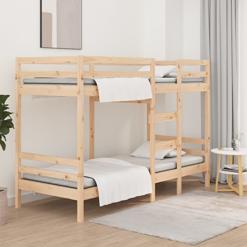 Letto A Castello In Legno Massello Di Pino