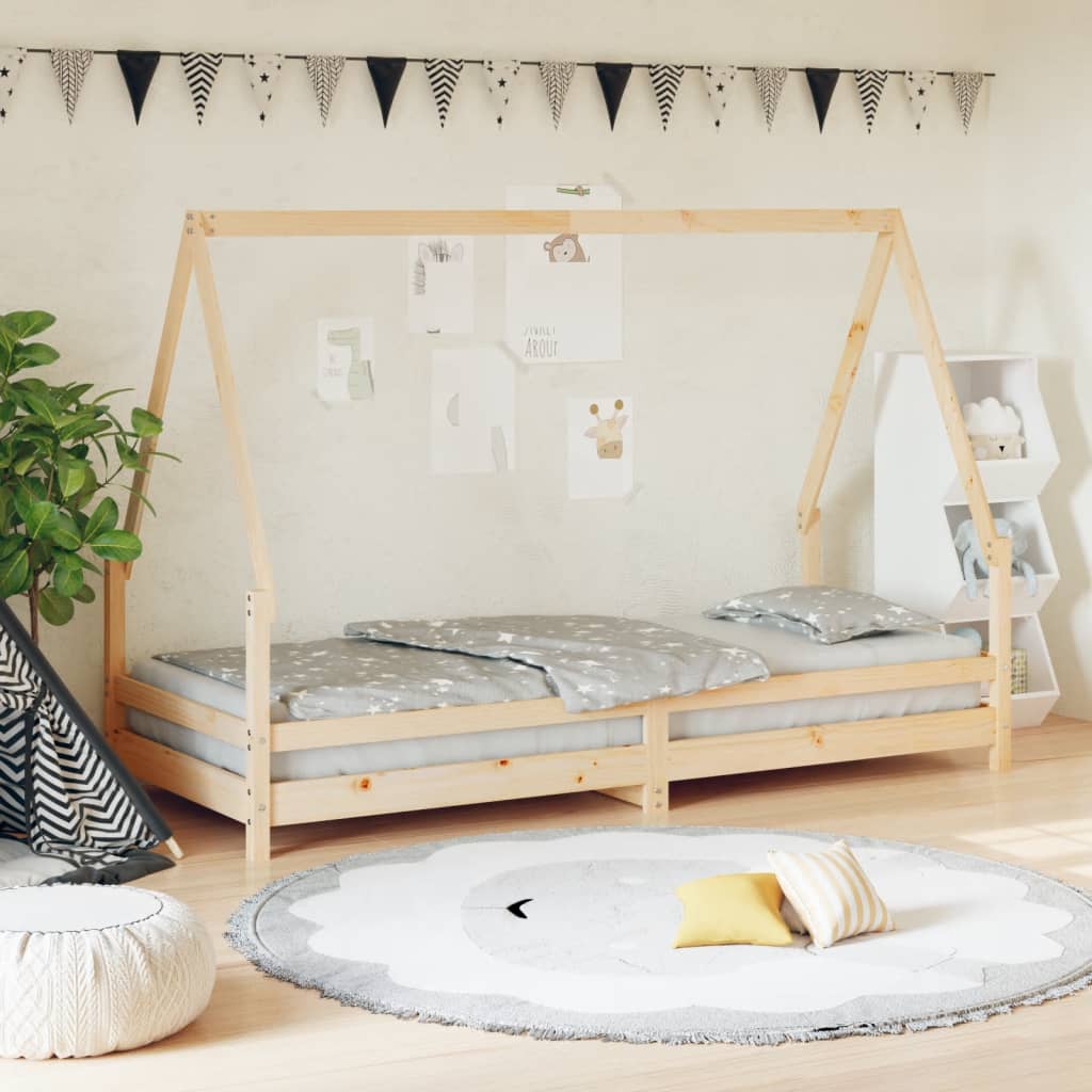 Giroletto Per Bambini 80X160Cm In Legno Massello Di Pino