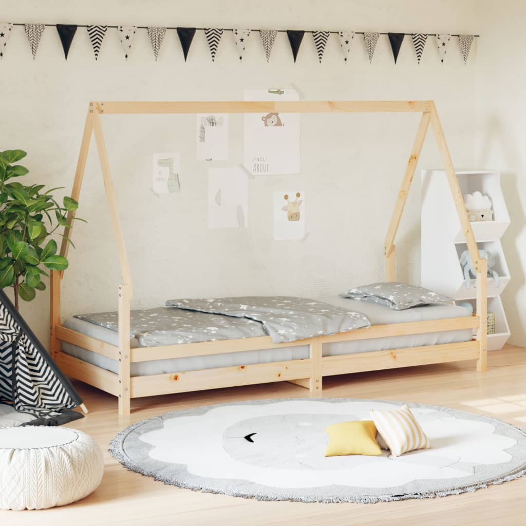 Giroletto Per Bambini 80X160Cm In Legno Massello Di Pino