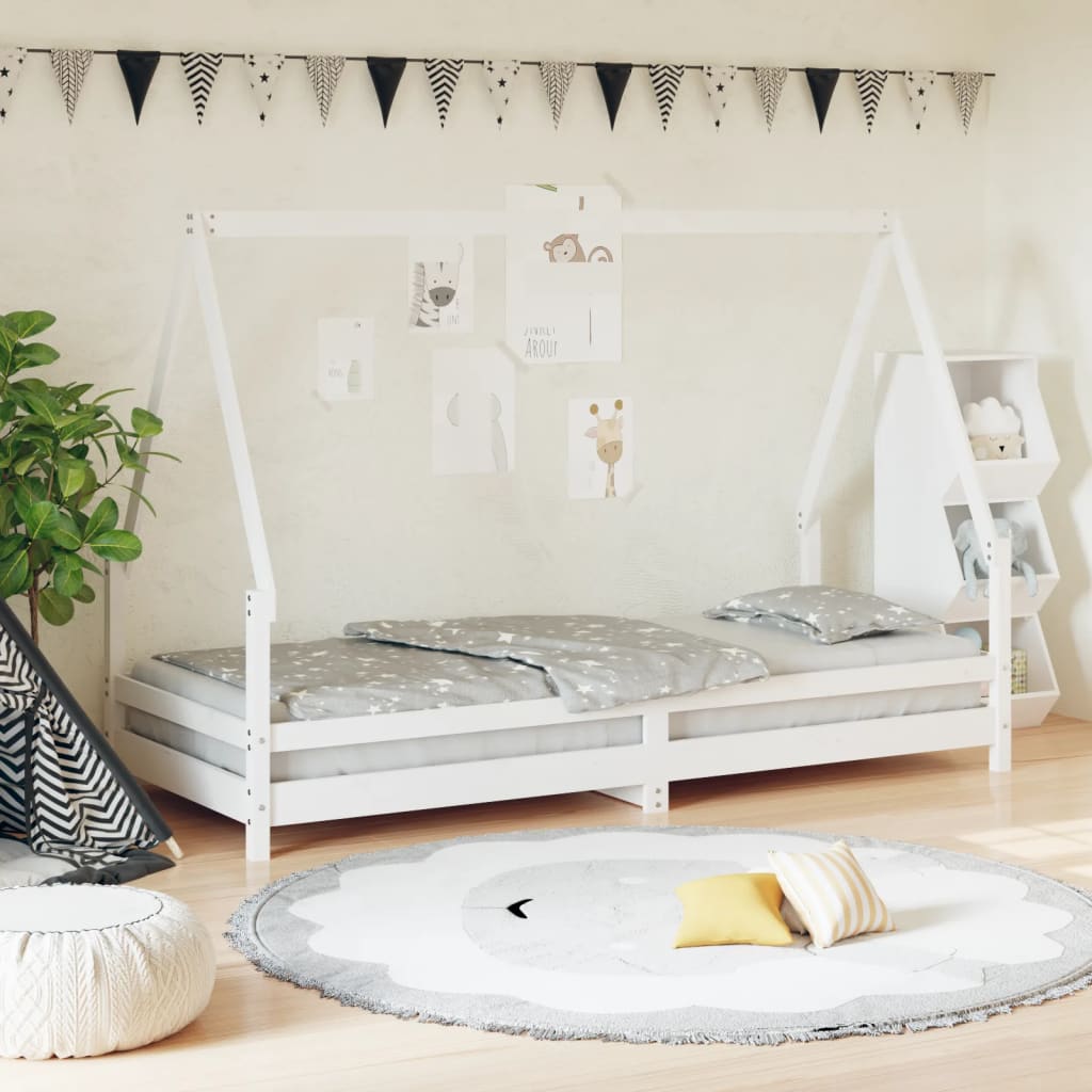 Giroletto Per Bambini 80X160Cm In Legno Massello Di Pino