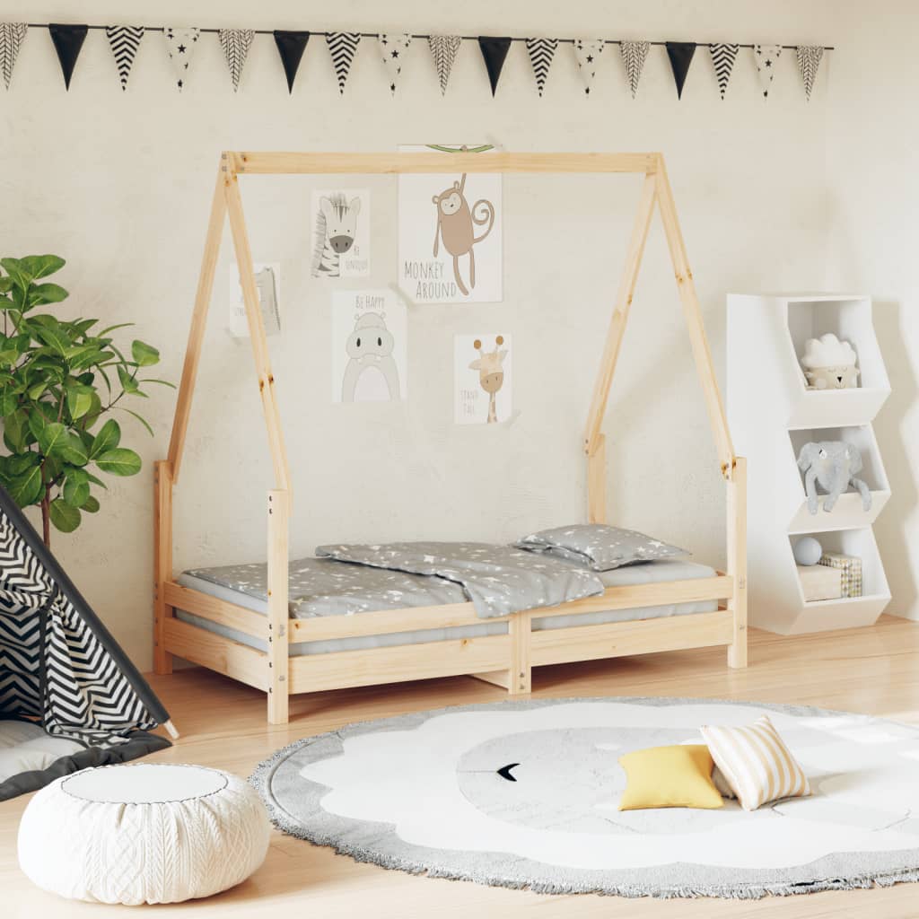 Giroletto Per Bambini 80X160Cm In Legno Massello Di Pino