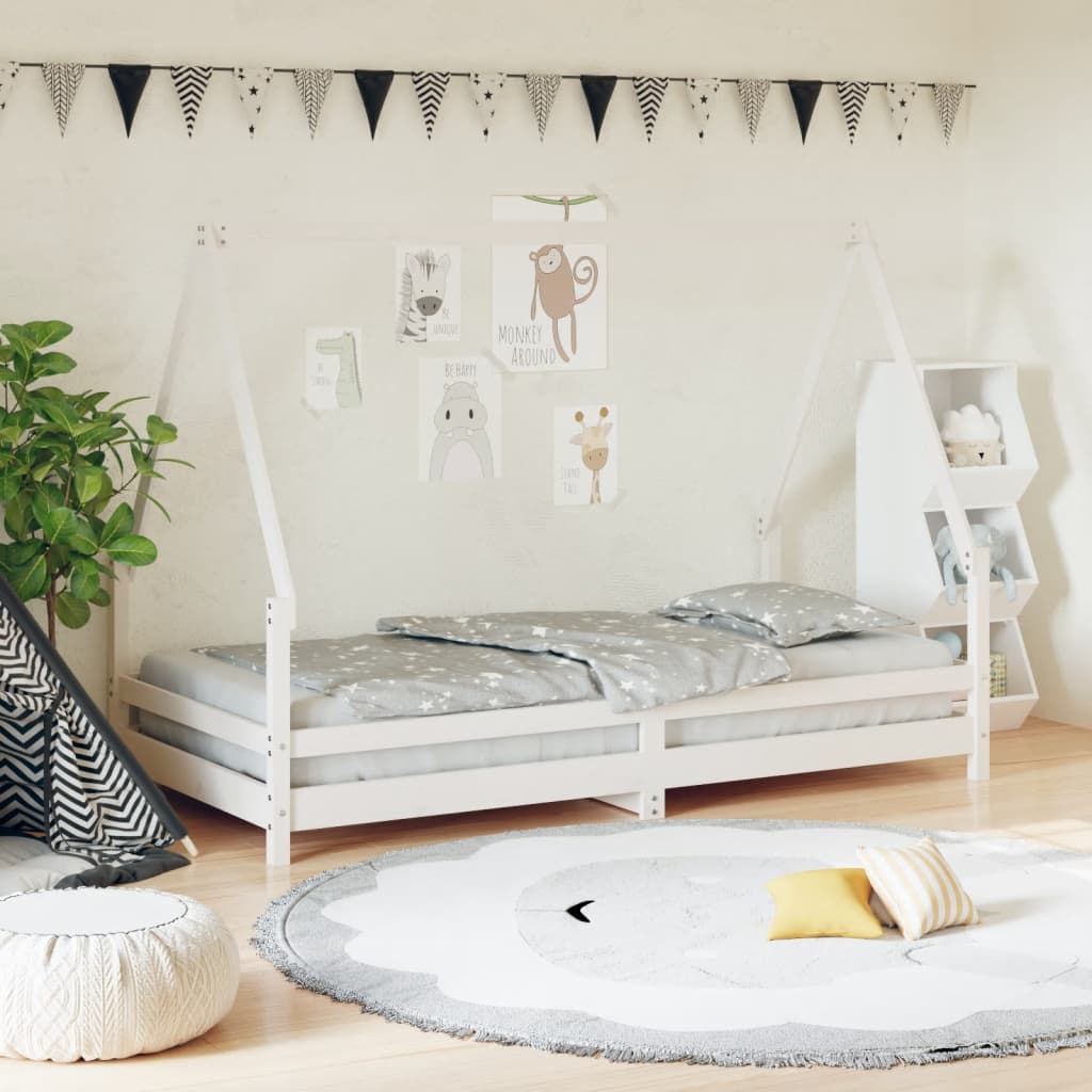 Giroletto Per Bambini 80X160Cm In Legno Massello Di Pino