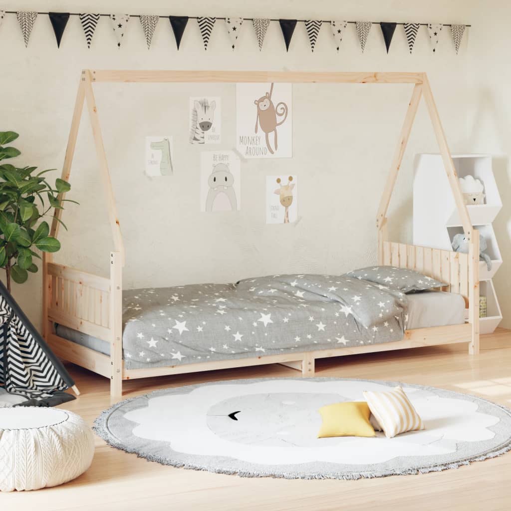 Giroletto Per Bambini 90X200Cm In Legno Massello Di Pino