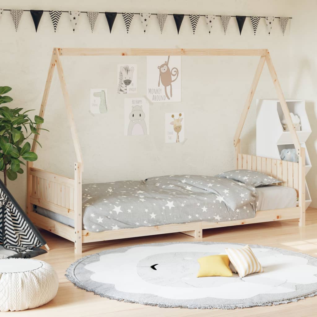 Giroletto Per Bambini 90X200Cm In Legno Massello Di Pino