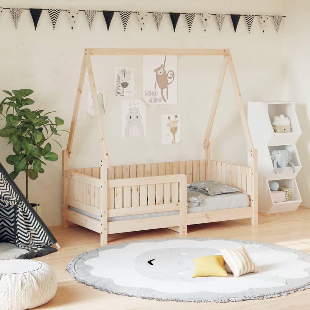 Giroletto Per Bambini 90X200Cm In Legno Massello Di Pino