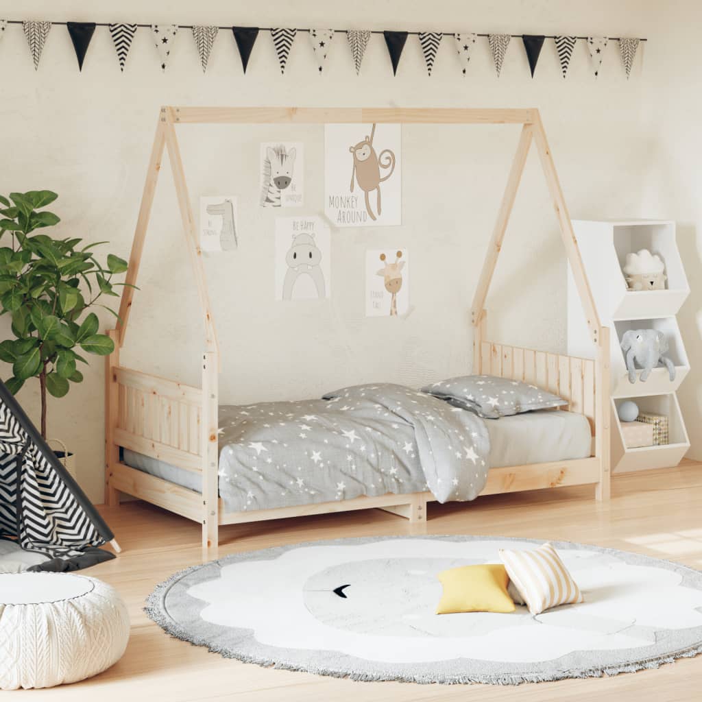 Giroletto Per Bambini 90X200Cm In Legno Massello Di Pino