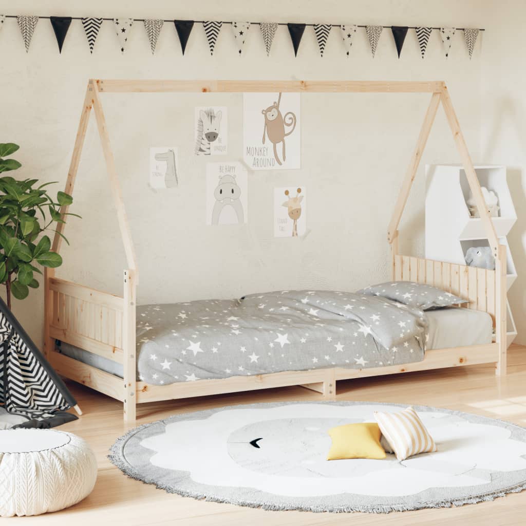 Giroletto Per Bambini 90X200Cm In Legno Massello Di Pino