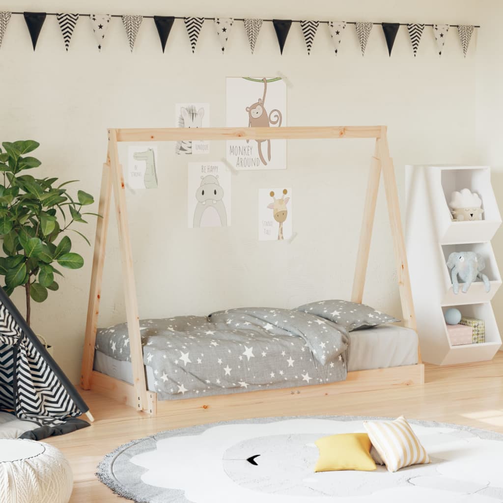 Giroletto Per Bambini 80X160Cm In Legno Massello Di Pino