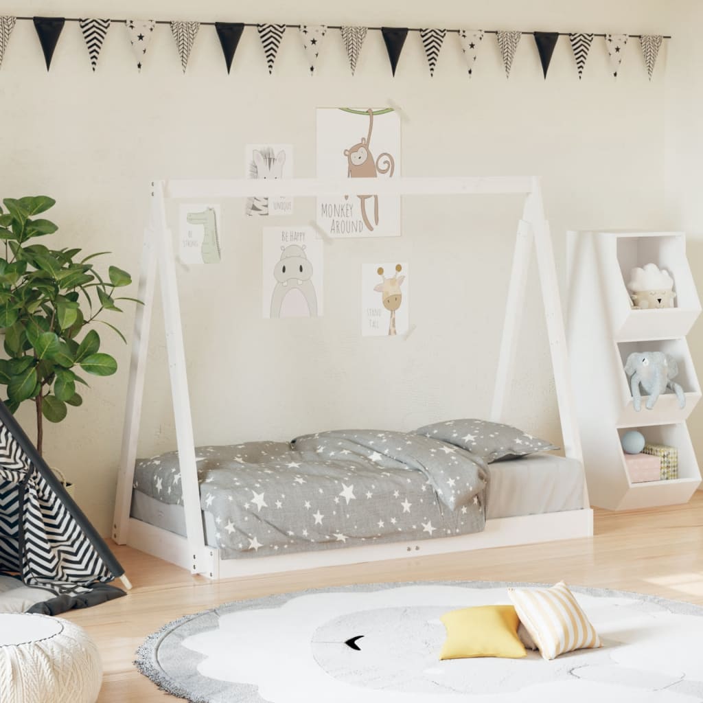 Giroletto Per Bambini 80X160Cm In Legno Massello Di Pino