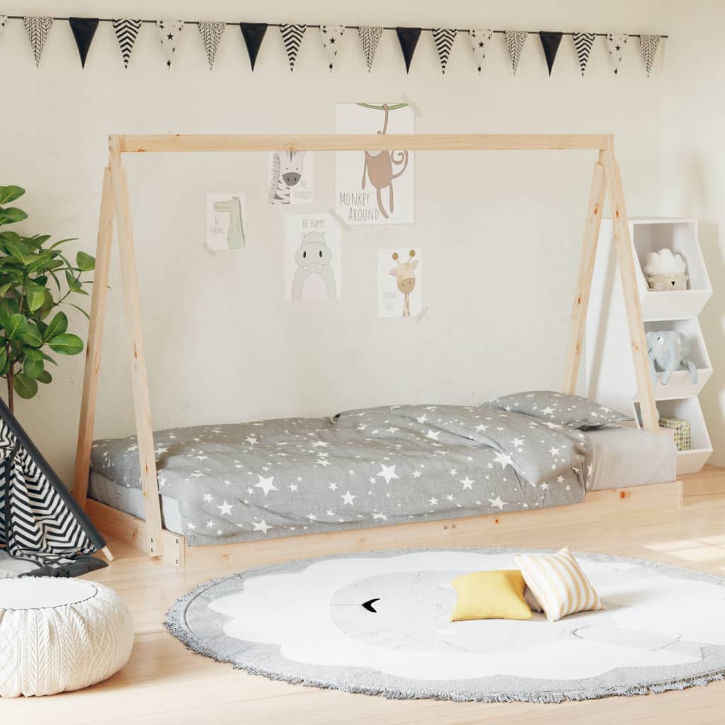 Giroletto Per Bambini 80X160Cm In Legno Massello Di Pino